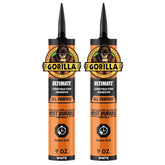 Gorilla Heavy Duty Ultimate Construction Adhesive, 9 Ounce Cartridge, White, (Pack of 2)