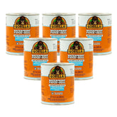 Gorilla Patch & Seal Liquid Rubber Waterproof Sealant, White, 32 Ounce (Pack of 6) - Seals Out Water, Air, and Moisture