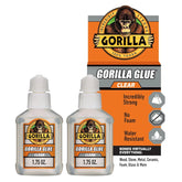 Gorilla Clear Glue, 1.75 Ounce Bottle (Pack of 2) - Crystal Clear, All Purpose, and Water Resistant
