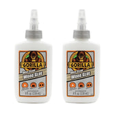 Gorilla Dries Clear Wood Glue, 4 Ounce Bottle (Pack of 2) - Water Resistant for Indoor or Outdoor Projects and Repairs