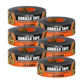 Gorilla Duct Tape, Black Tape, 1.88" x 50 yd (Pack of 6) - Heavy Duty and Weather Resistant for Indoor or Outdoor