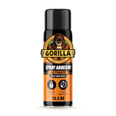 Gorilla Ultimate Spray Adhesive, Multi-Purpose Web Spray Contact Glue, Instant Aggressive Tack, Adjustable Nozzle, White, 12.2 oz (Pack of 1), Bonds Wood, Metal, Plastic, Leather & Fabric