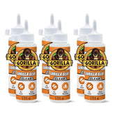 Gorilla Clear Glue, 5.75 Ounce Bottle (Pack of 6) - Crystal Clear, All Purpose, and Water Resistant