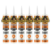 Gorilla Max Strength Clear Construction Adhesive, 9 Ounce Cartridge, Clear, (Pack of 6)