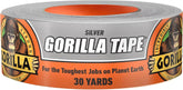 Gorilla Tape, 1.88 in x 30 yd, Silver (Pack of 1) - Duct, Utility, Triple Layer Strength, Indoor & Outdoor, Weather Resistant Shell