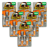 Gorilla Clear Glue, Four 3 Gram Tubes (Pack of 6) - Crystal Clear, All Purpose, and Water Resistant