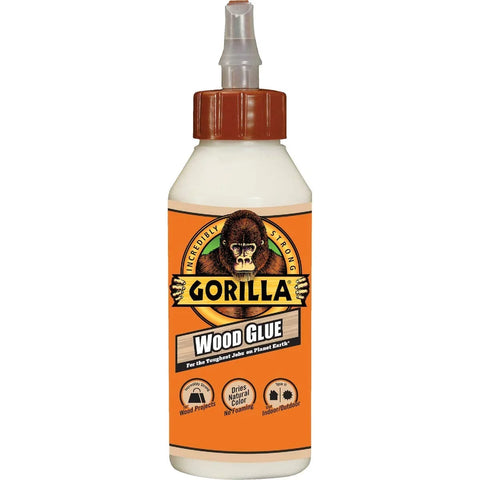 Gorilla Wood Glue; 8 Ounce Bottle; Natural Wood Color; (Pack of 12)