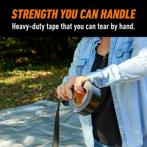 Gorilla Duct Tape, Black Tape, 1.88" x 35 yd (Bulk Pack of 18) - Heavy Duty and Weather Resistant for Indoor or Outdoor