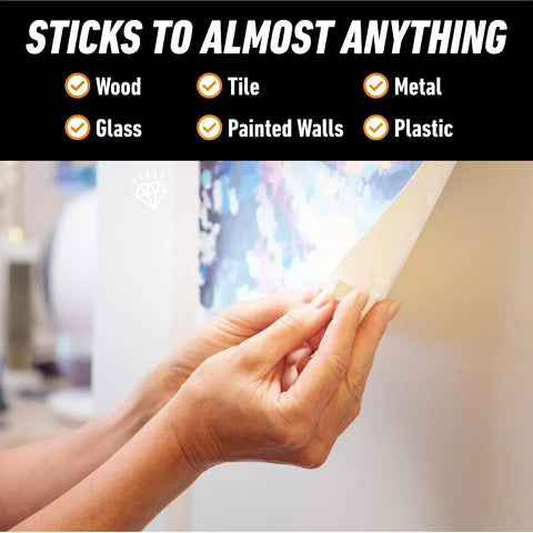 Gorilla Removable Mounting Putty Reusable & Repositionable Adhesive 168 Count Pre-Cut Squares (Pack of 2) Holds 2 lbs. Back to School Supplies for Teachers Students Parents, Indoor Outdoor