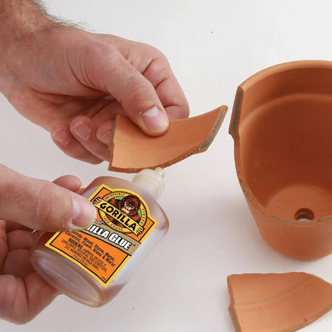 Gorilla Original Gorilla Glue, Brown, Waterproof Polyurethane Glue, 2 Ounce (Pack of 10) - Expands Into Materials, All Purpose